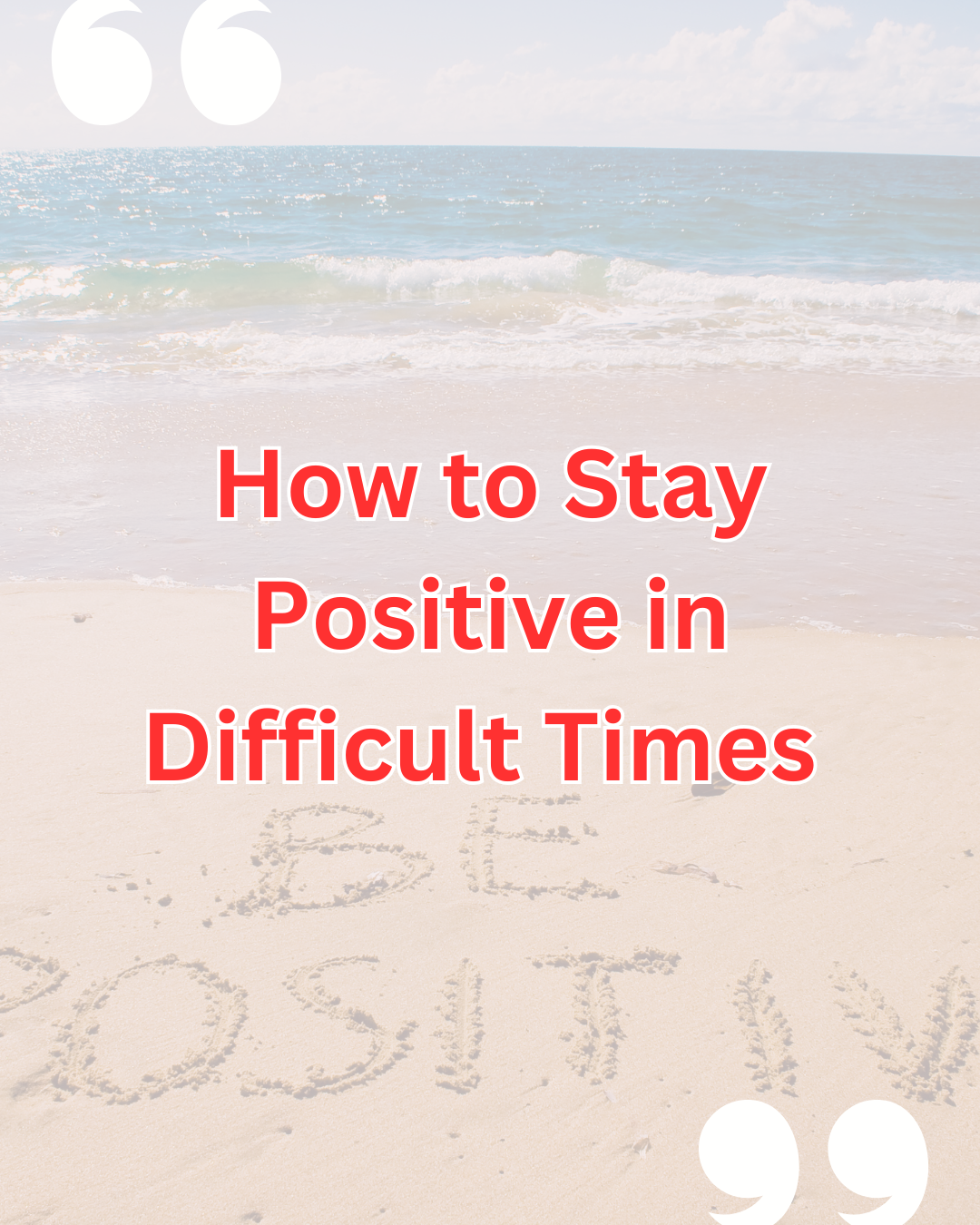 stay positive